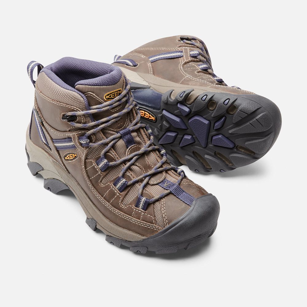 Bottes de Randonnée Keen Femme Marron | Targhee Ii Waterproof Mid | UZEQF-5417